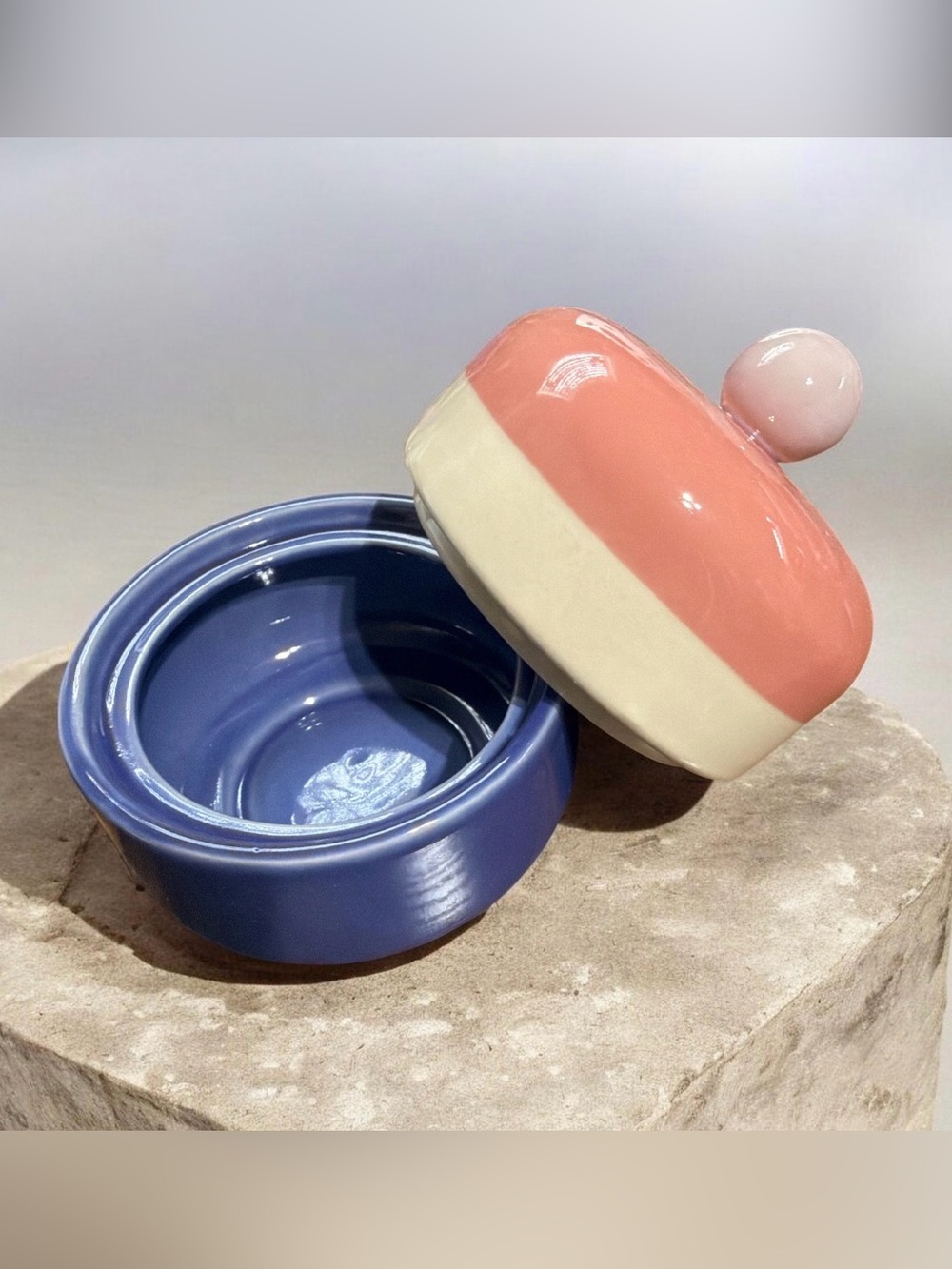Opalhouse Colorful Ceramic Jar with Lid